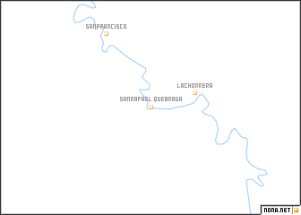 map of Quebrada San Rafael